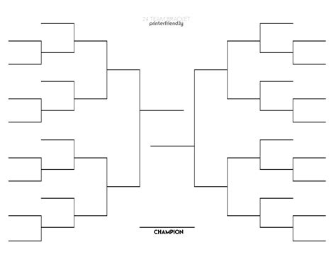 tournament bracket printable free